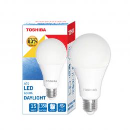 SKI - สกี จำหน่ายสินค้าหลากหลาย และคุณภาพดี | TOSHIBA FT-LED-A70-014 หลอดไฟ LED A70 15 วัตต์ แสงเดย์ไลท์ E27