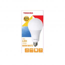 SKI - สกี จำหน่ายสินค้าหลากหลาย และคุณภาพดี | TOSHIBA FT-LED-A80-006 หลอดไฟ LED A80 18 วัตต์ แสงวอร์มไวท์ E27