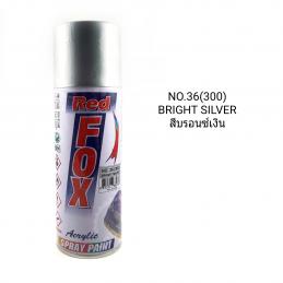 SKI - สกี จำหน่ายสินค้าหลากหลาย และคุณภาพดี | RED FOX สีสเปรย์อะครีลิค No.36 bright silver 300