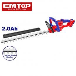 EMTOP-ELHT204611-เครื่องตัดแต่งพุ่มไม้ไร้สาย-2800spm-พร้อมแบตเตอรี่-20V-2-0Ah-x1-แท่นชาร์จ-x1-และ-ถุงมือ-1-คู่