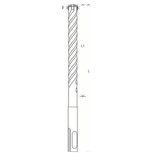 SKI - สกี จำหน่ายสินค้าหลากหลาย และคุณภาพดี | BOSCH ดอกโรตารี่ SDS PLUS-5X 16x250x310 #2608833827