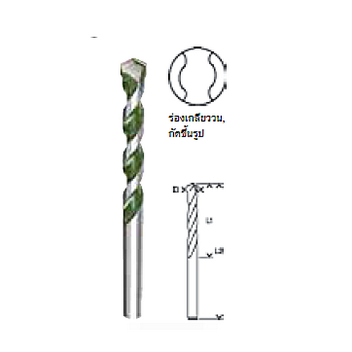 SKI - สกี จำหน่ายสินค้าหลากหลาย และคุณภาพดี | BOSCH ดอกเจาะอเนกประสงค์ 5ตัวชุด 4,5,6,8,10mm #2608680798 MPB