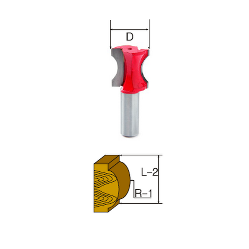 SKI - สกี จำหน่ายสินค้าหลากหลาย และคุณภาพดี | GLOBE 86-12-0602 Convex Edging ดอกเร้าเตอร์ 1/2x5/16นิ้ว