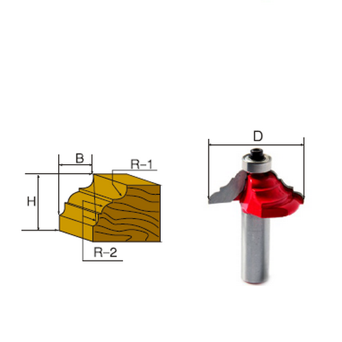 SKI - สกี จำหน่ายสินค้าหลากหลาย และคุณภาพดี | GLOBE 86-12-7501 B-Handrail ดอกเร้าเตอร์ 1/2x1/2นิ้ว