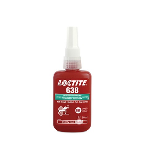 SKI - สกี จำหน่ายสินค้าหลากหลาย และคุณภาพดี | LOCTITE #31001 กาว 638 50ml. RETAINING COMPOUND 638 ล็อคเพลาลูกปืนเข้มข้น (ราคาต่อขวด , 1 กล่อง มี 10 ขวด)