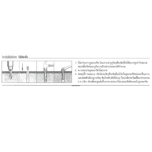 SKI - สกี จำหน่ายสินค้าหลากหลาย และคุณภาพดี | FASTENIC #WA20240-RDG5 ปลั๊กเว็ดจ์ รุ่น WA RDG 500H (10ตัว/กล่อง)