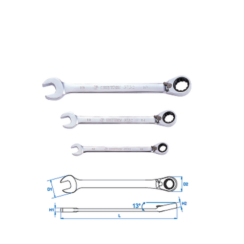 SKI - สกี จำหน่ายสินค้าหลากหลาย และคุณภาพดี | KINGTONY แหวนข้างปากตาย แบบฟรี 2 ทาง 14/191mm