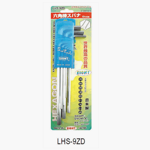 SKI - สกี จำหน่ายสินค้าหลากหลาย และคุณภาพดี | EIGHT หกเหลี่ยมยาวสีขาว 9 ตัวชุด 1/16นิ้ว-3/8นิ้ว (LHS-9ZD)