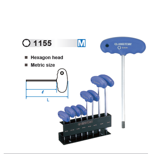 SKI - สกี จำหน่ายสินค้าหลากหลาย และคุณภาพดี | KINGTONY กุญแจหกเหลี่ยมด้ามตัว T 6mm