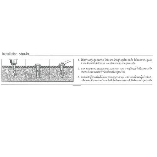 SKI - สกี จำหน่ายสินค้าหลากหลาย และคุณภาพดี | FASTENIC ปลั๊กสลีฟเฮ็กซ์ SA8075 (100ตัว/กล่อง)