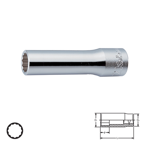 SKI - สกี จำหน่ายสินค้าหลากหลาย และคุณภาพดี | KOKEN 4305A-5/16 ลูกบ๊อก ยาว 1/2นิ้ว-12P-5/16นิ้ว