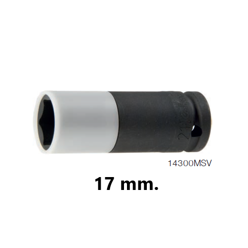 SKI - สกี จำหน่ายสินค้าหลากหลาย และคุณภาพดี | KOKEN 14300MSV-17 ลูกบ๊อกลมยาว+ปลอกหุ้ม 1/2นิ้ว-6P- 17mm.